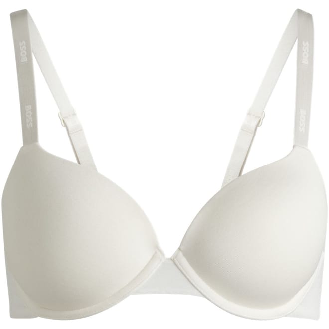Underwired Padded Bra With Adjustable Branded Straps