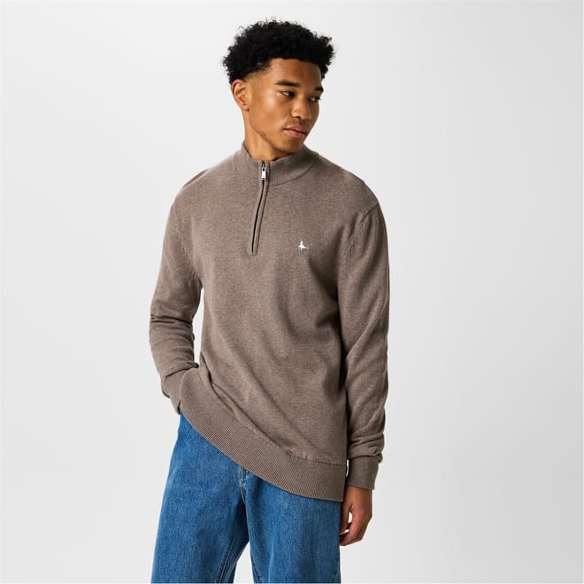 Funnel Neck Half Zip Jumper