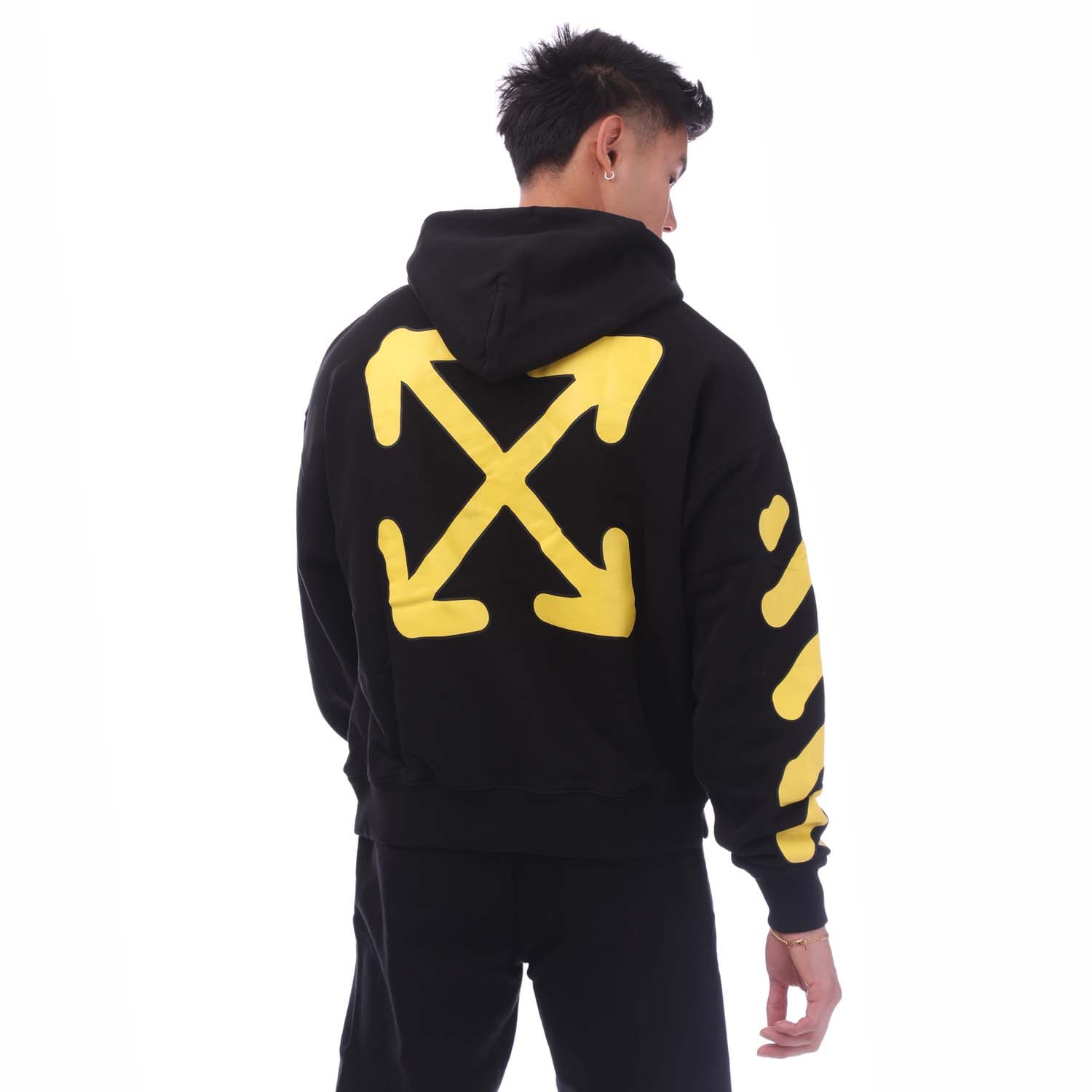 Black yellow Off White Small Painter Skate Hoodie Get The Label