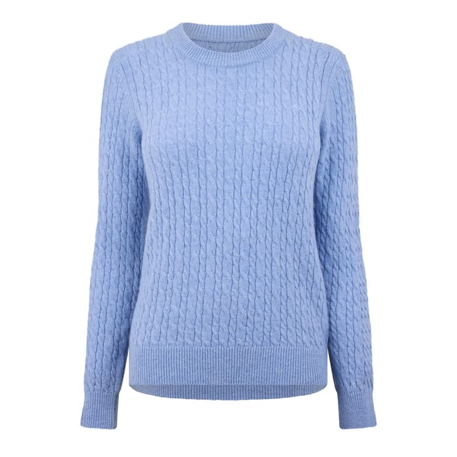 Tinsbury Merino Wool Blend Cable Knitted Jumper