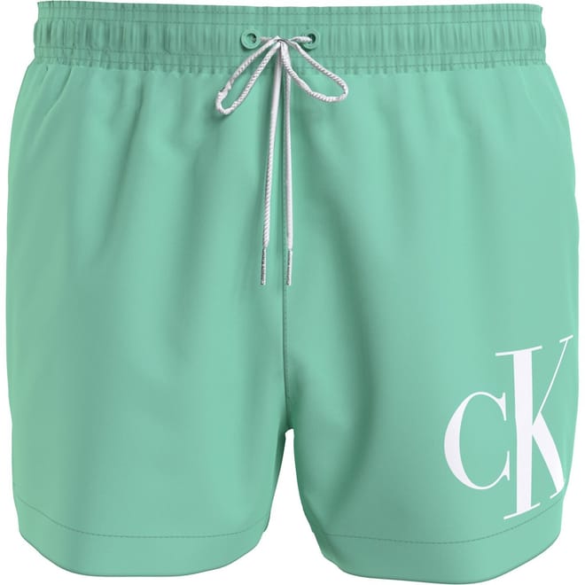 Lettering Drawstring Swim Short