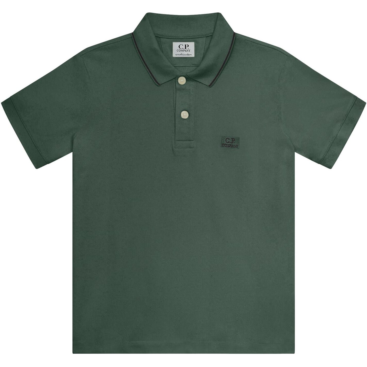 Green C.P. Company Boys Logo Polo Shirt - Get The Label
