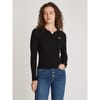 Badge Rib Pullover Sweater