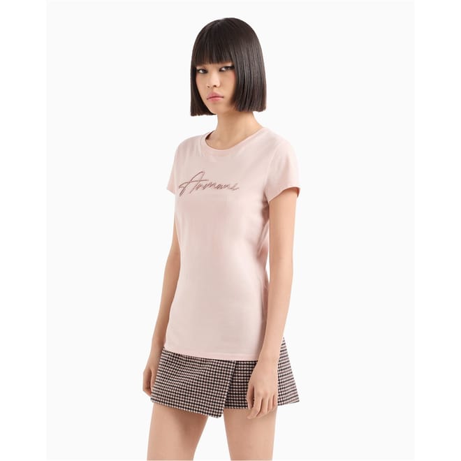 Script Crew Neck Regular Fit T-Shirt