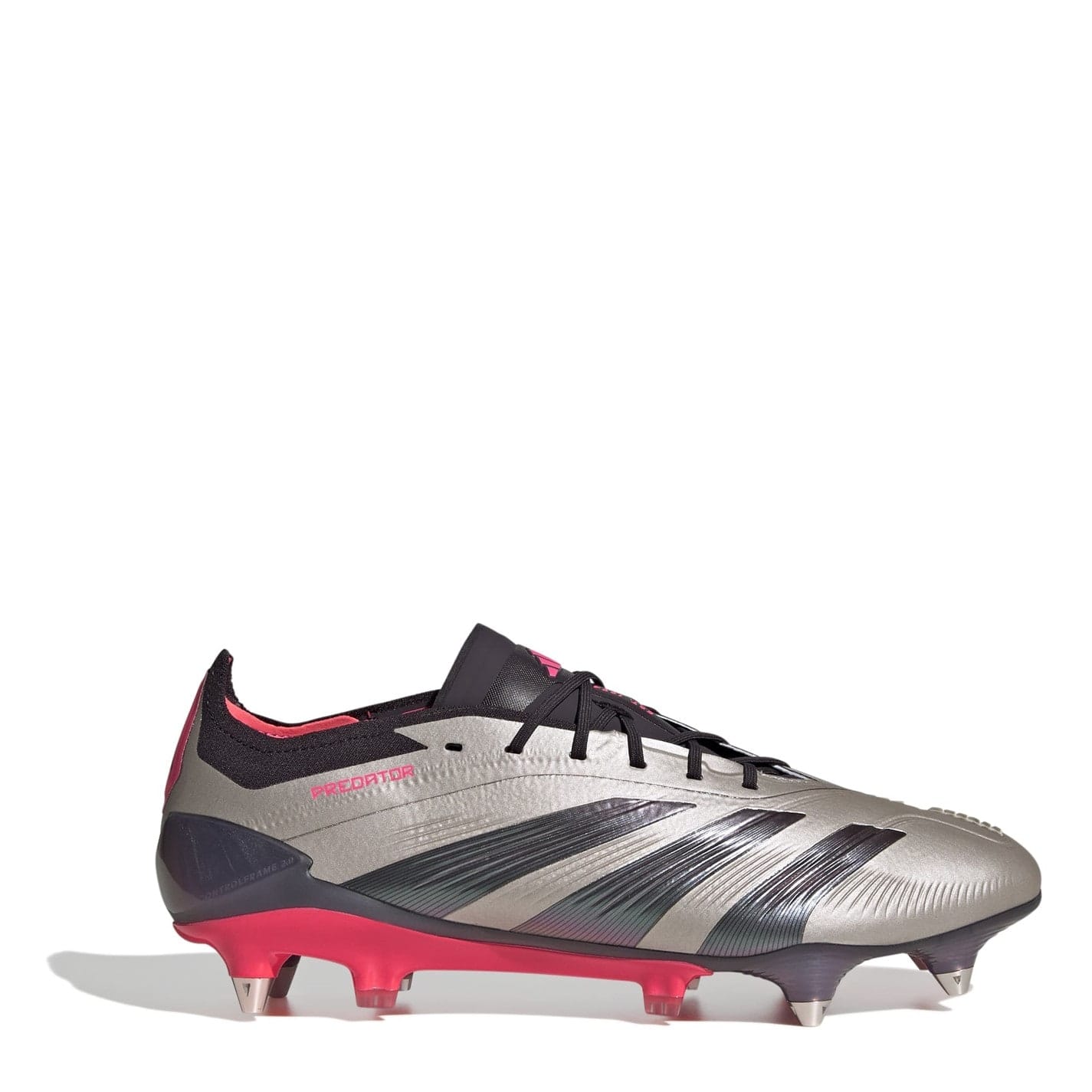 Silver adidas Predator 24 Elite Soft Ground Football Boots Get The Label