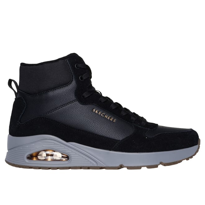 Suede Leather Hi Top Trainers