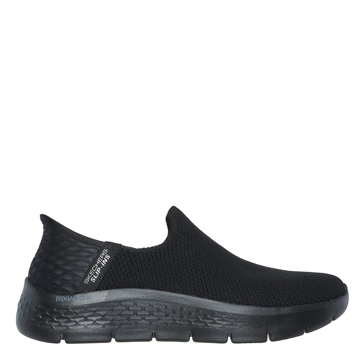 Skechers Womens Stretch Fit Knit Slip Ins Slip On Runners in Black