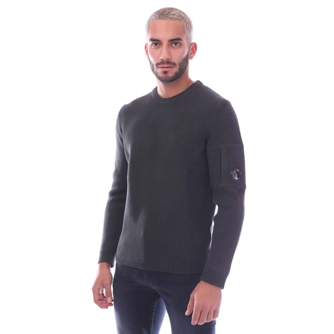 Full Rib Knit Crewneck Sweater