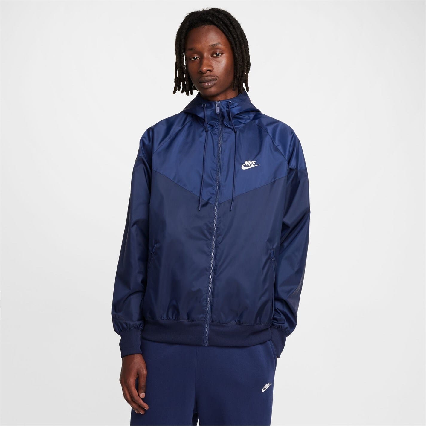 Blue Nike Mens Sportswear Windrunner Hooded Jacket Get The Label