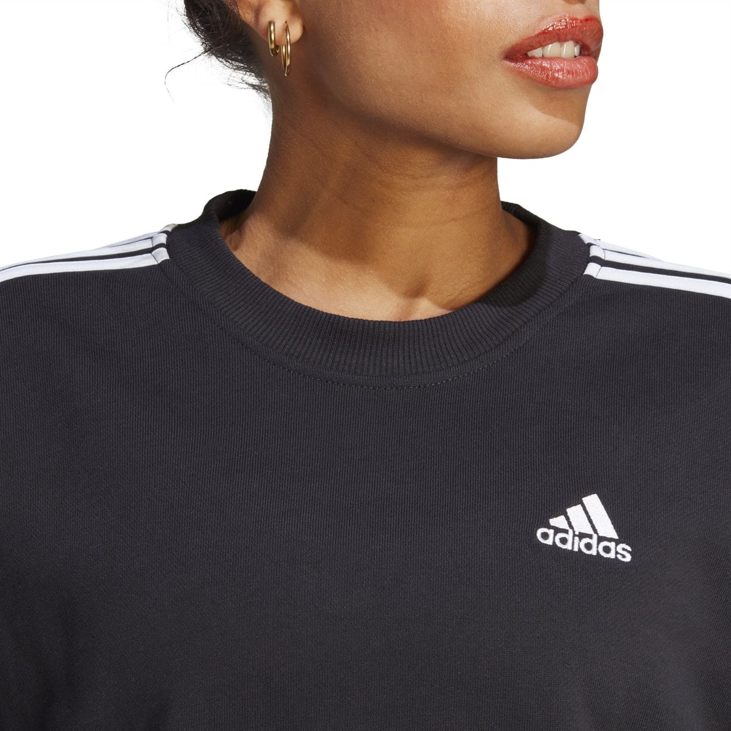 Adidas 3 stripes crewneck online