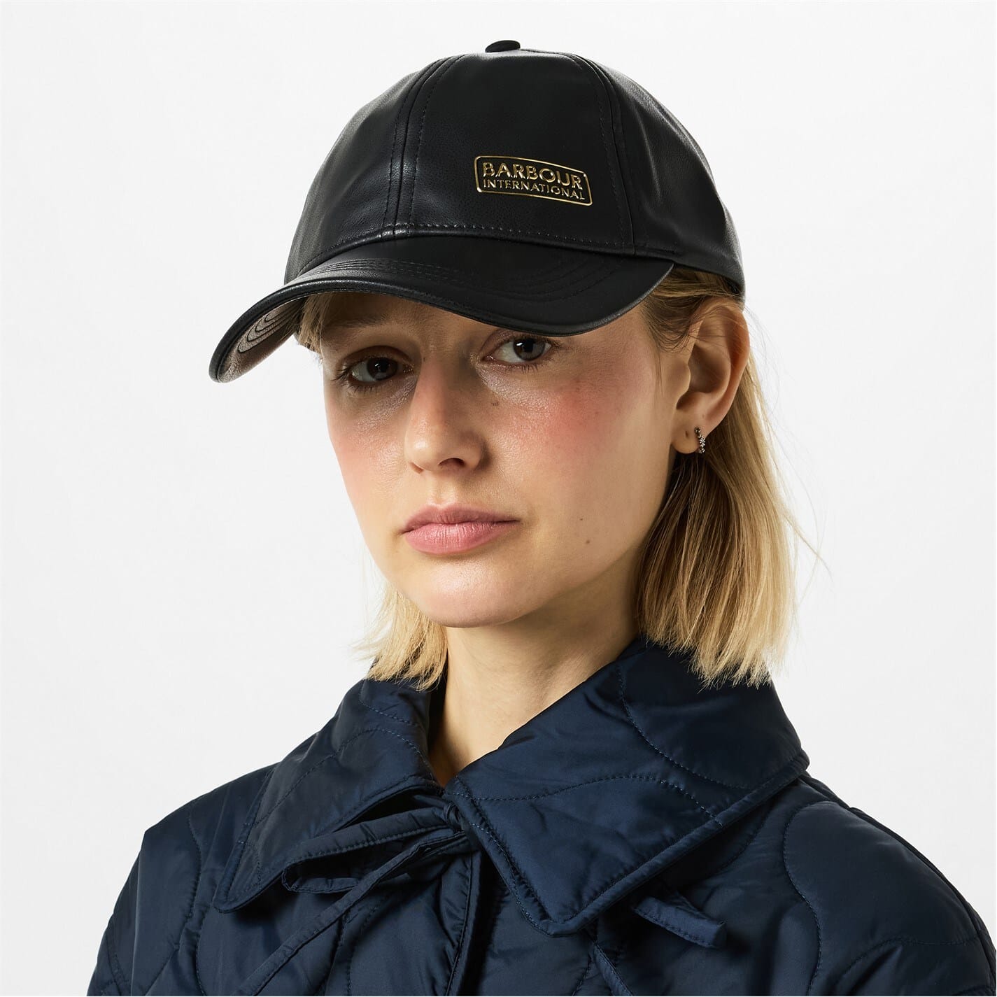 Black Barbour International Faux Leather Sports Cap Get The Label