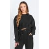 Cropped Crew Neck Relaxed Fit Sweatshirt