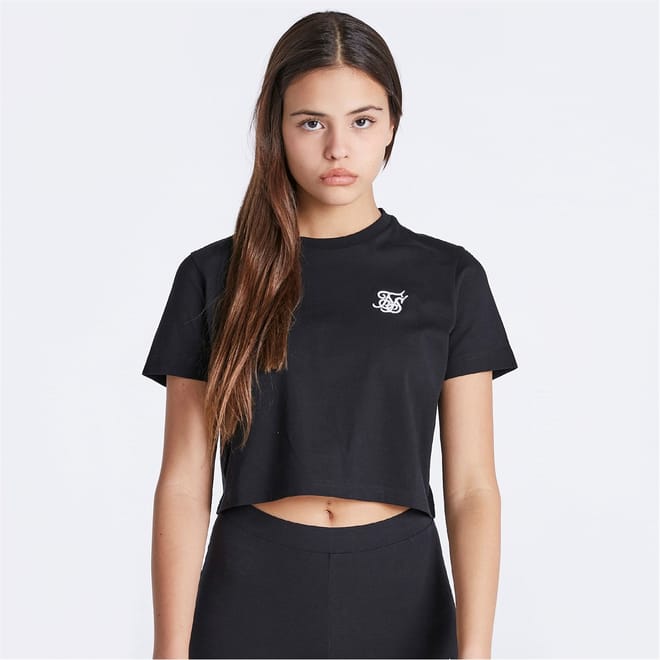 Cropped Crew Neck Regular Fit T-Shirt