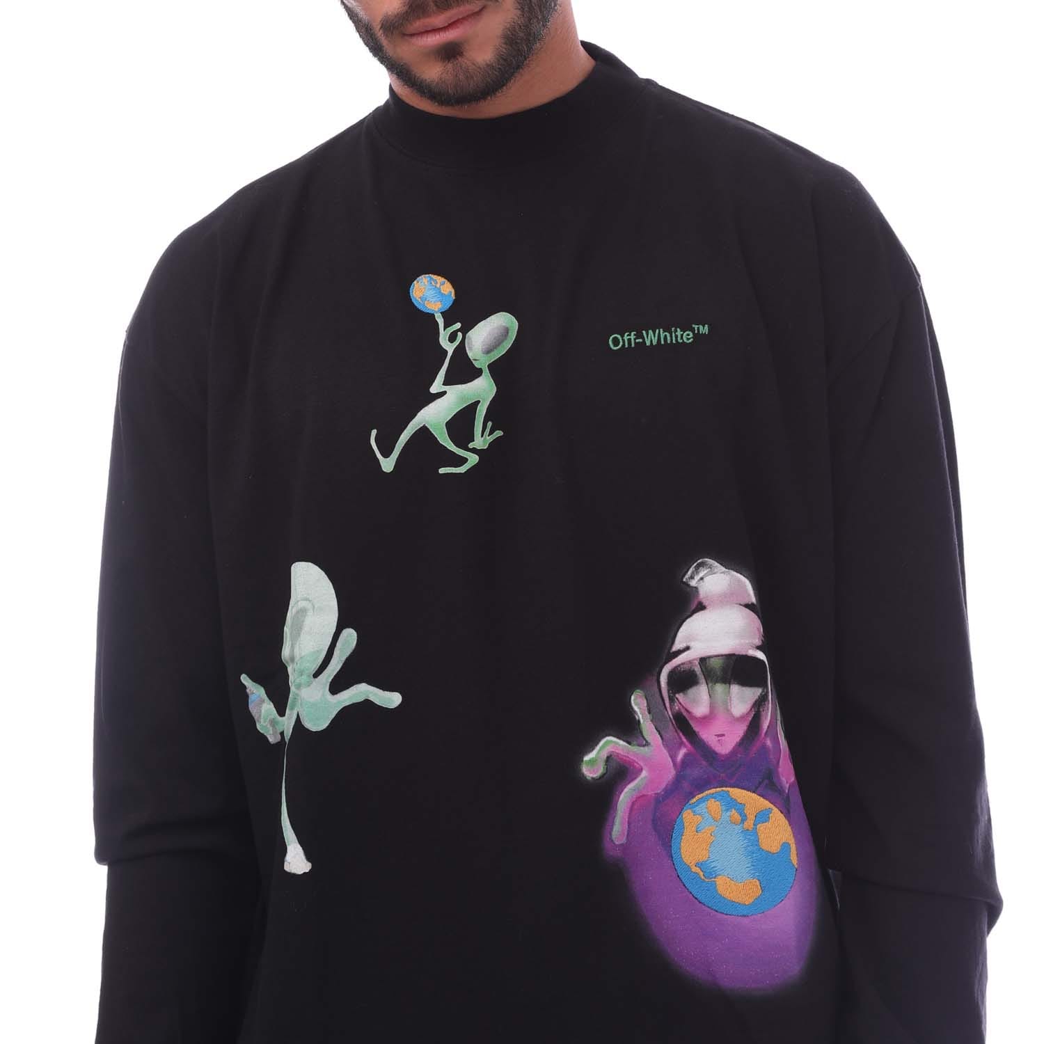 ★TIMCOMIX★ UFO Doodle Long Sleeve White Men's Long Sleeve– Billyforce Shop