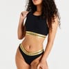 Cropped Crew Neck Bra