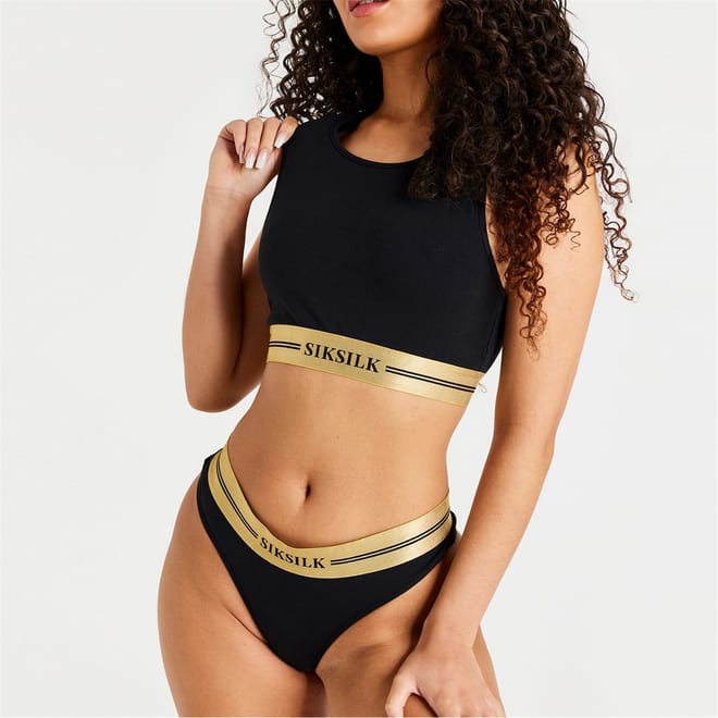 Cropped Crew Neck Bra
