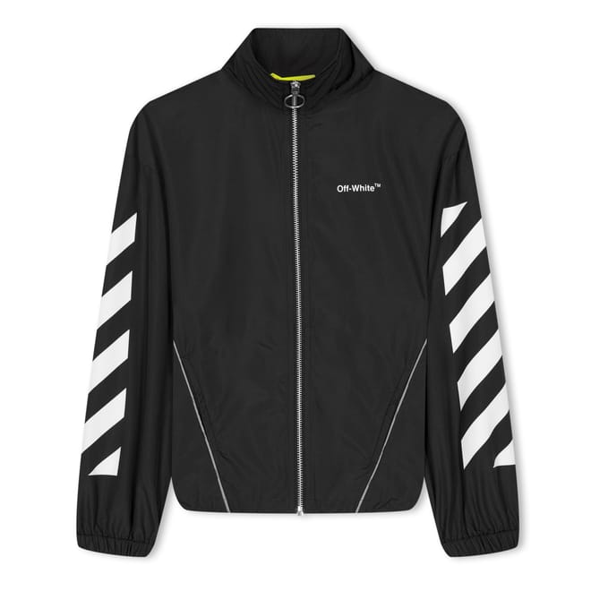 Juniors Helvetica Diagonal Track Top