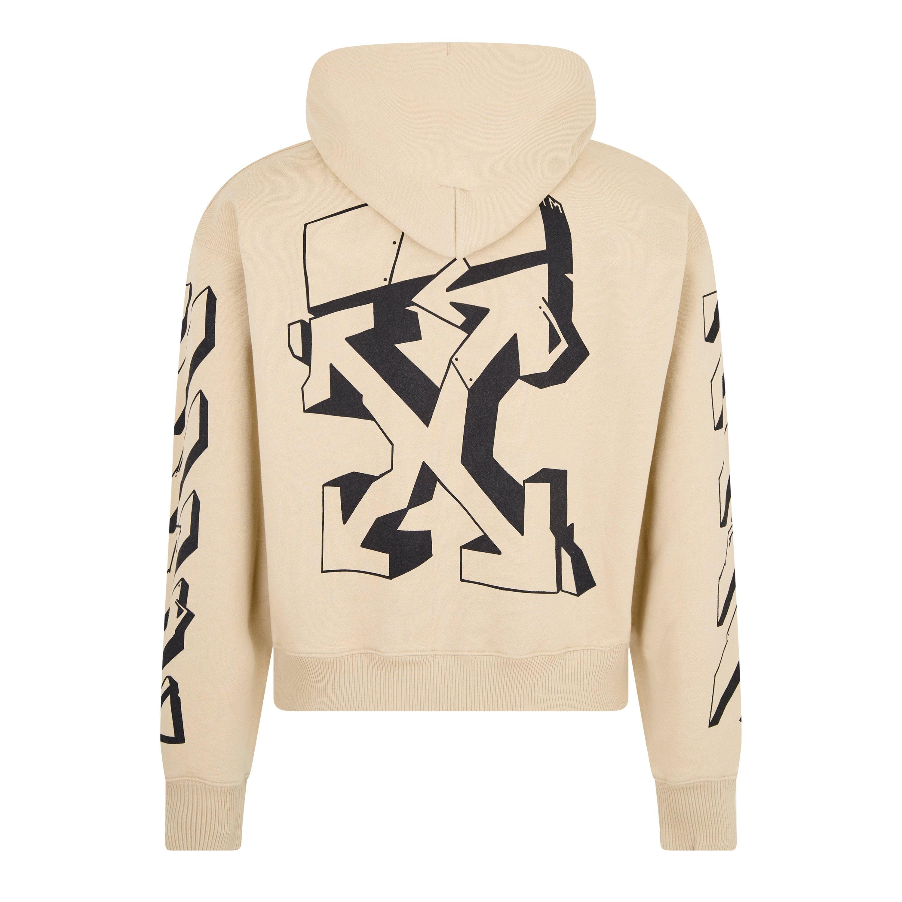 Off white outline hoodie sale