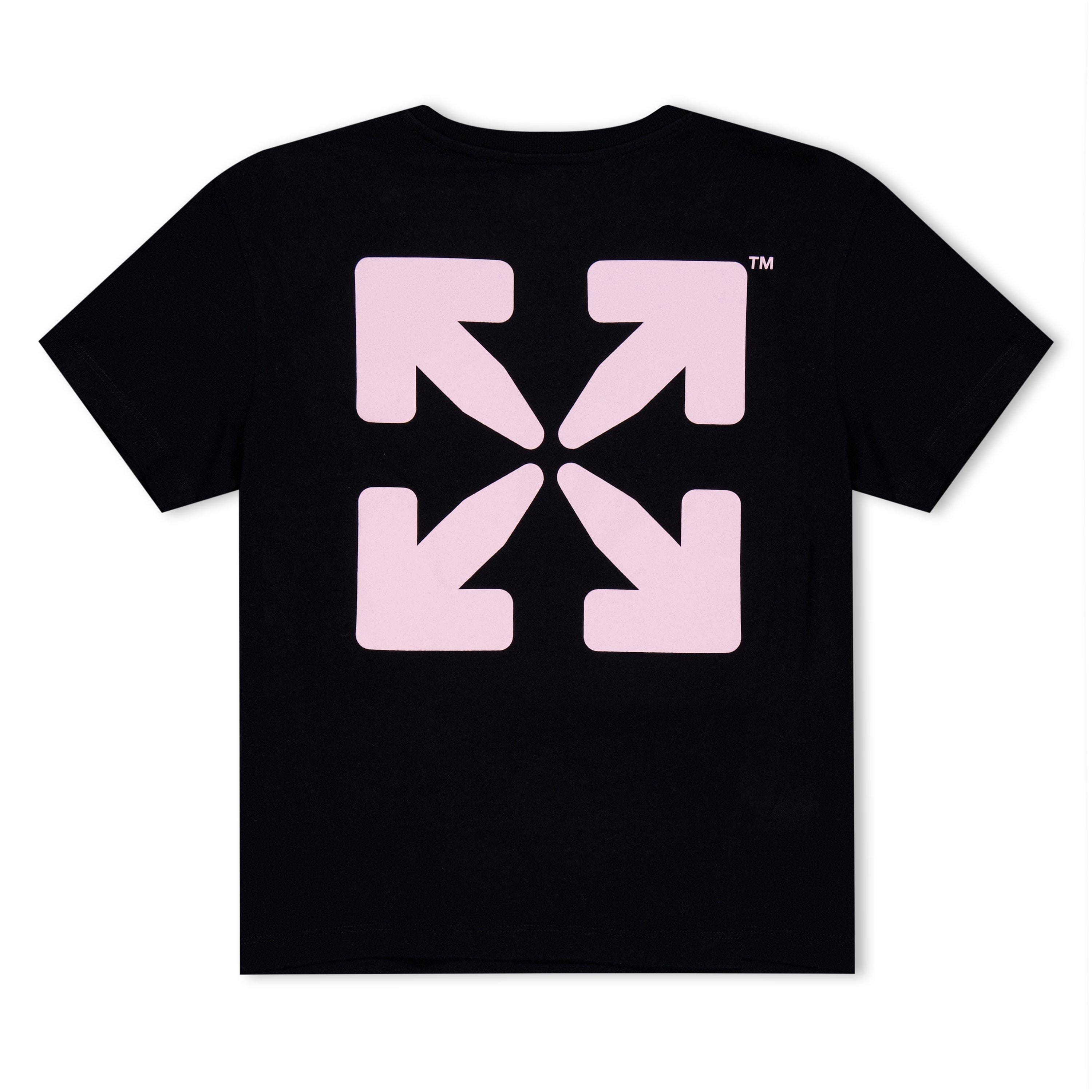 Black and pink off white shirt best sale