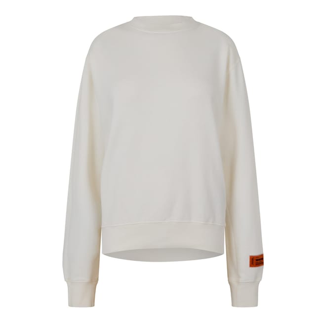 Logo Recycled Cotton Crewneck Sweatshirt