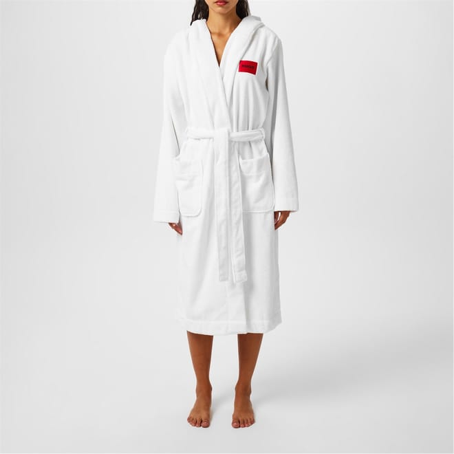 Terry Red Logo Dressing Gown