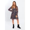 Smock V-Neck Knee Length A-Line Dress