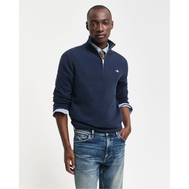 Tartan Funnel Neck Regular Fit Sweater