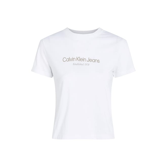 Lettering Crew Neck Regular Fit T-Shirt