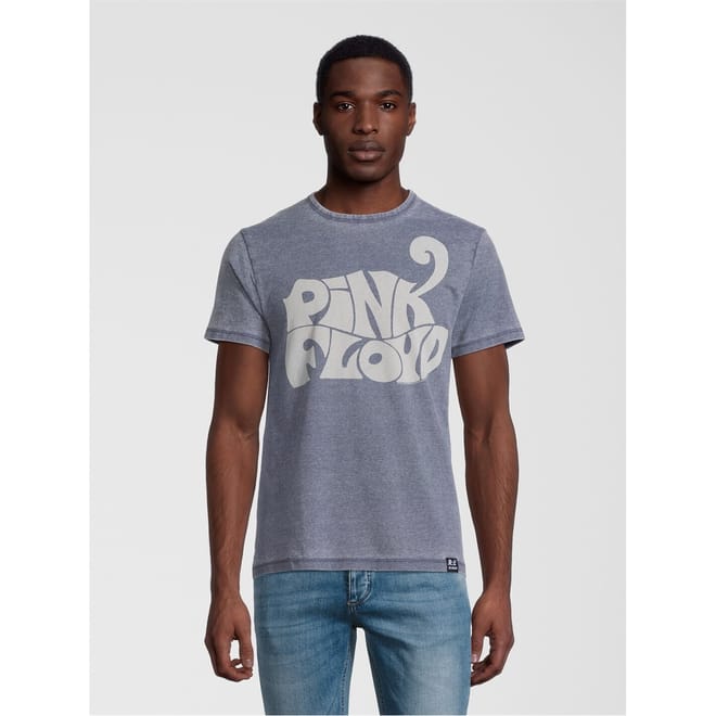 F Print Regular Fit Crew Neck T-Shirt