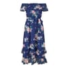 Floral Off-The-Shoulder Midi A-Line Dress
