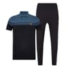 Collared Neck Polo Shirt Casual Pant Set