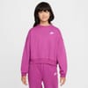 Boxy Fit Cropped Crew Neck Sweatshirt
