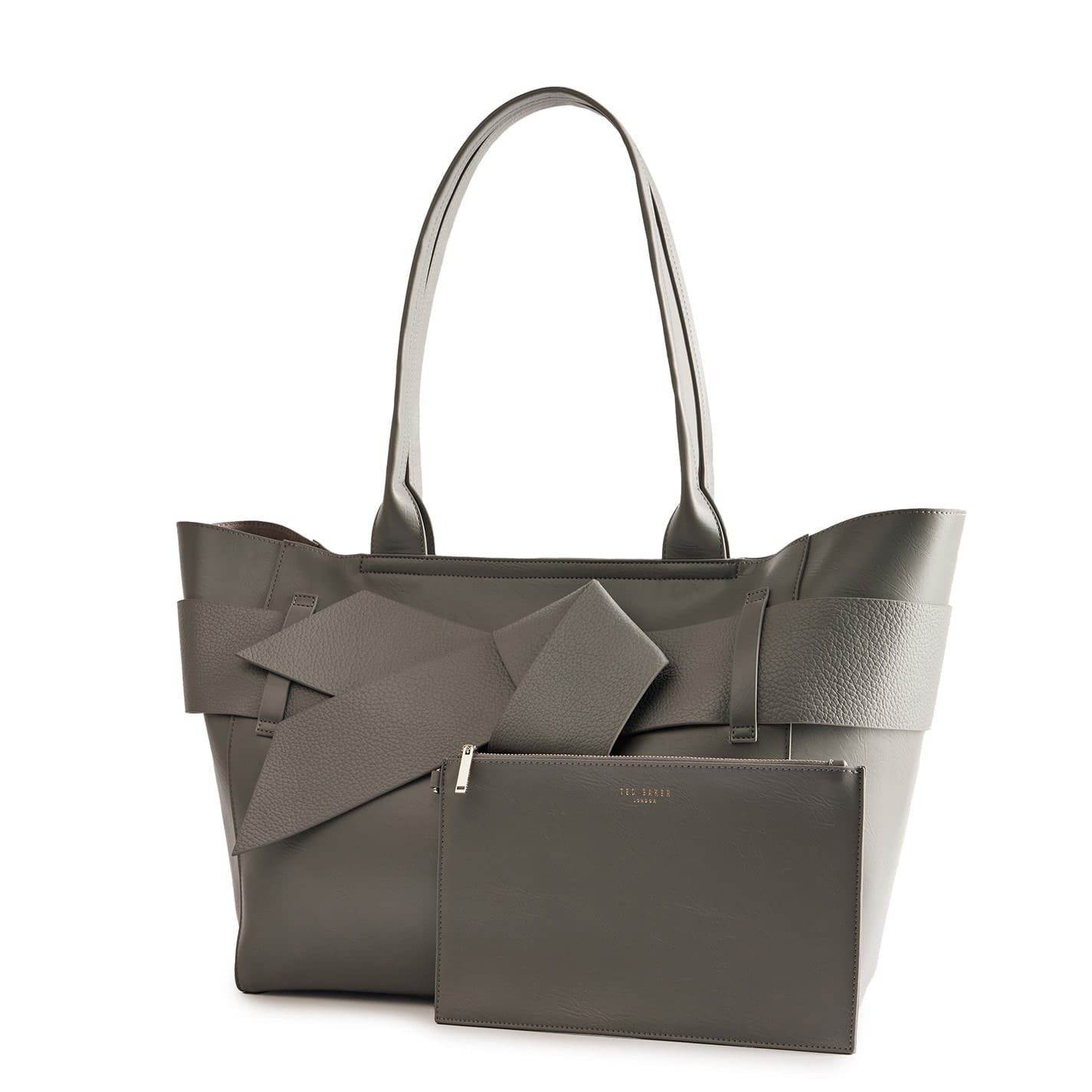 Ted Baker Pu Large Tote Bag in Grey