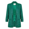 Green Sequin Relaxed Fit Blazer