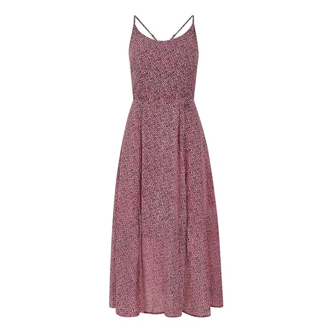 Leopard Print Midi Slip Dress