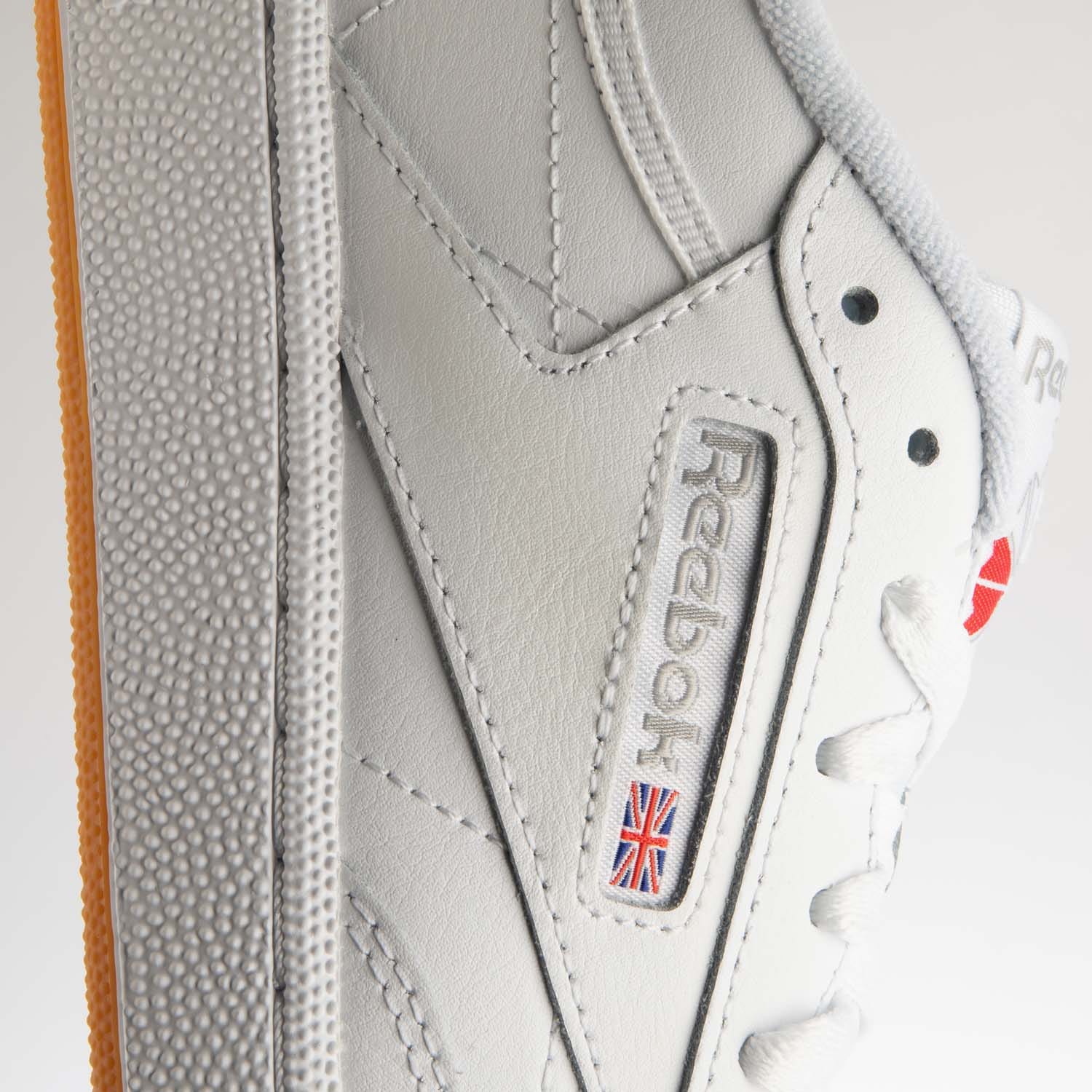 White Reebok Classics Club C 85 Trainers Get The Label