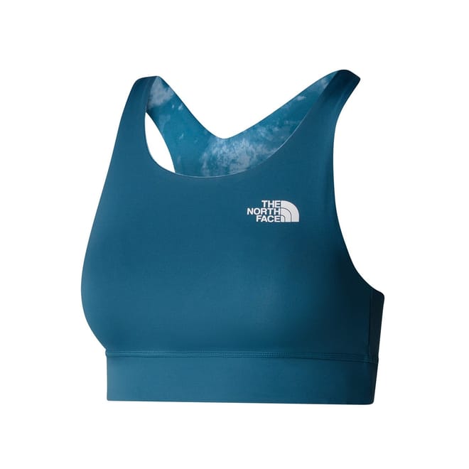 North Face W Flex Reversible Bra Print Mallard