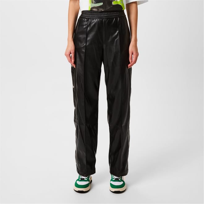 Relaxed Fit Black Track Pants
