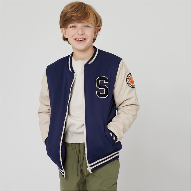 Varsity Lettering Regular Fit Jacket