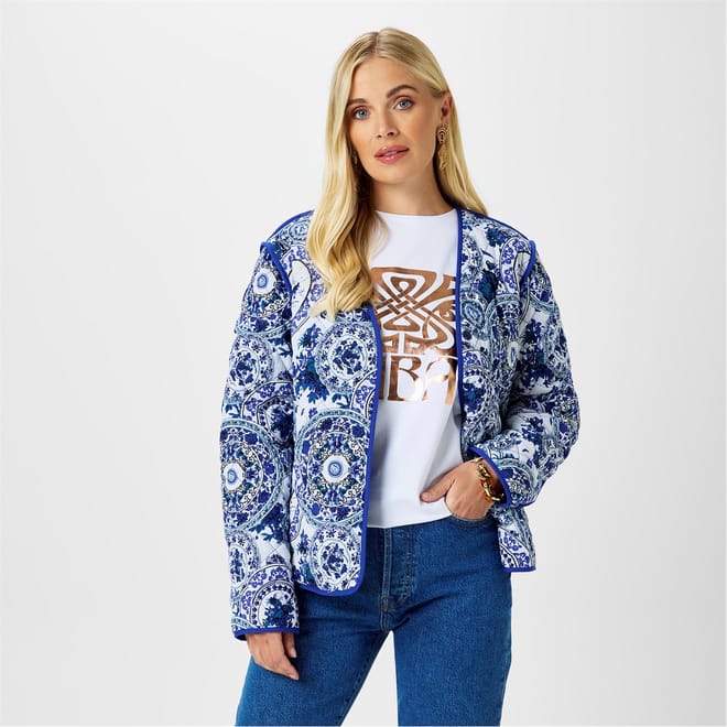 Printed Quilted Jacket