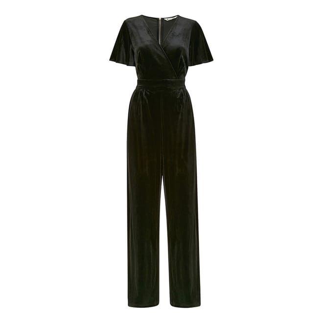 V Neck Wrap Jumpsuit with Angel Sleeves