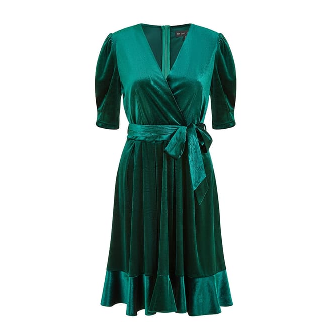 Wrov V-Neck Knee Length Skater Dress