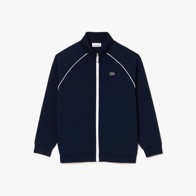 Juniors Paris Contrast Detail Zip-Up Sweatshirt