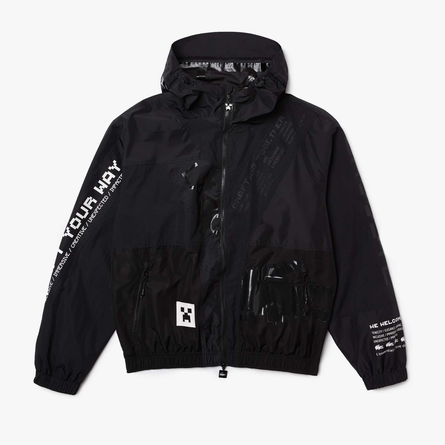 Black Lacoste Minecraft Zippered Jacket Get The Label