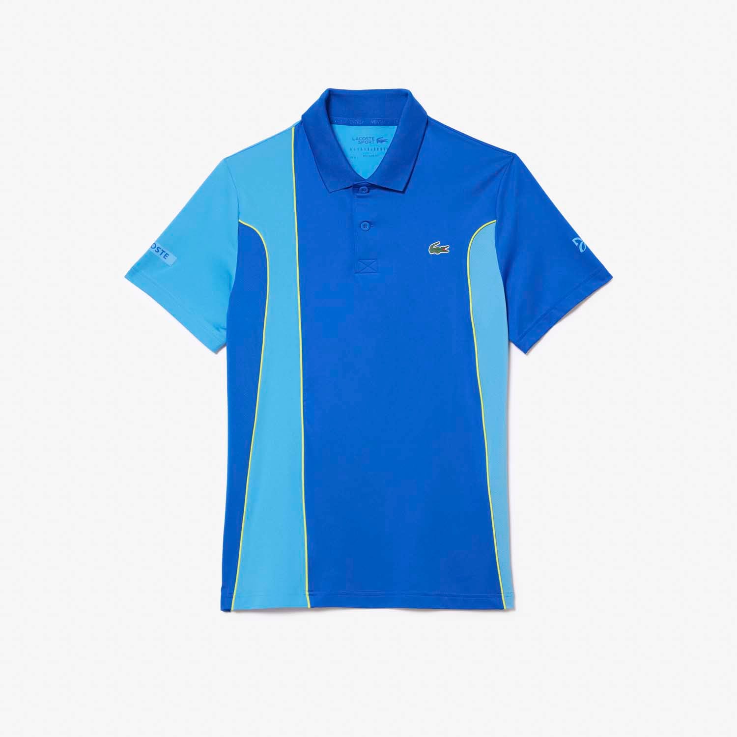 Multi colour Lacoste Sport x Novak Djokovic Regular Fit Polo Shirt Get The Label