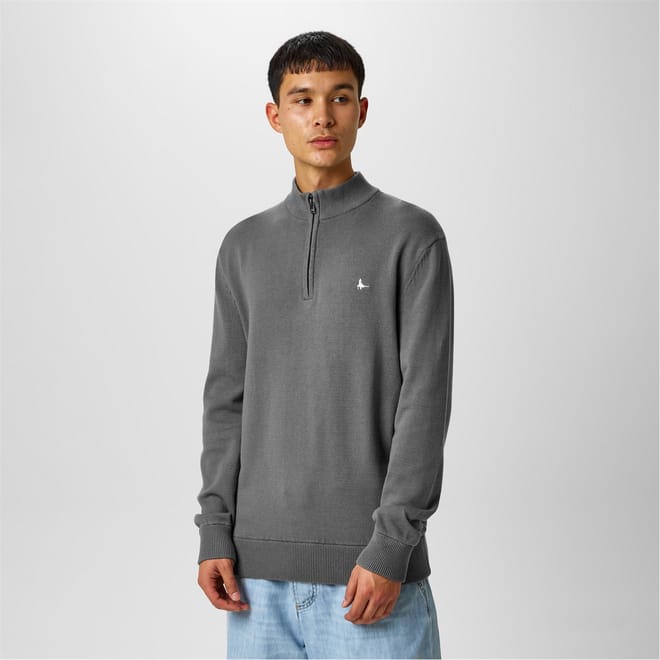 Funnel Neck Half Zip Jumper
