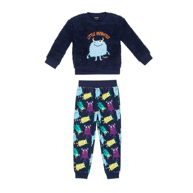 Borg Crew Neck Genie Pyjama Set