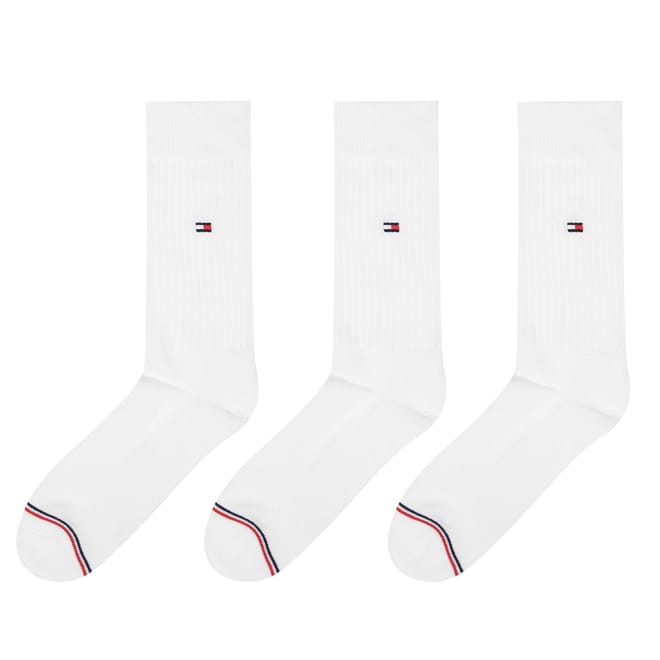 Mens Hilfiger Bodywear Sports 3 Pack Crew Socks