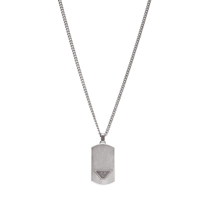 Armani Stainless Steel Dog Tag Necklace