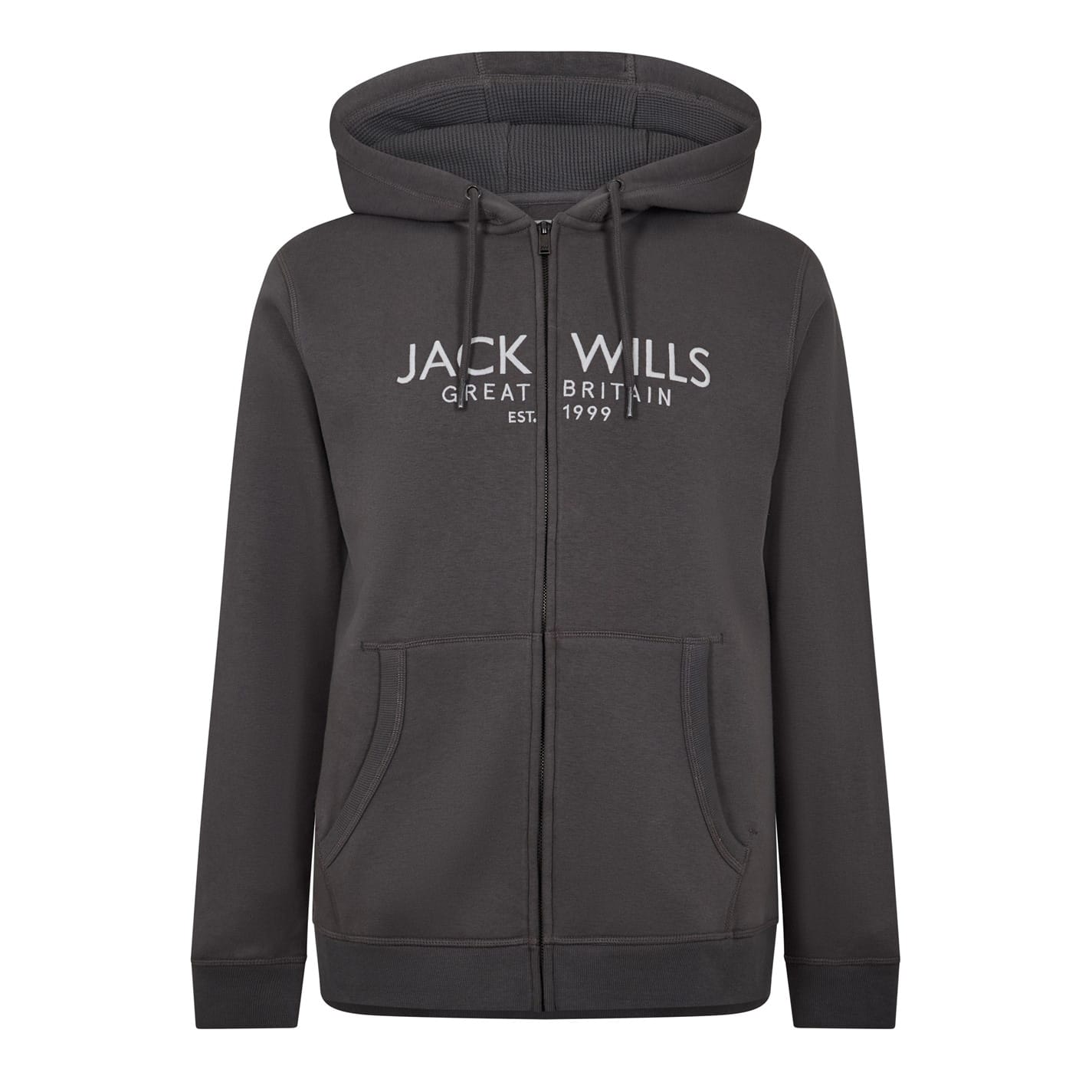 Grey Jack Wills Graphic Zip Hoodie Get The Label